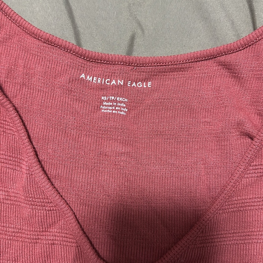 American Eagle Button Down Crop Tee - image 2